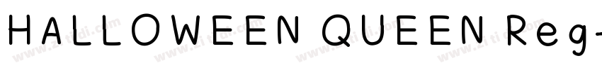 HALLOWEEN QUEEN Reg字体转换